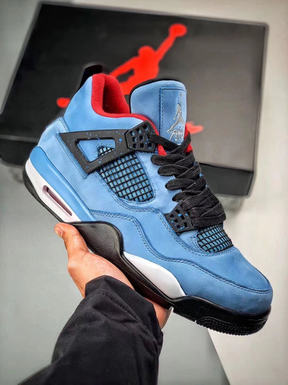 Air Jordan 4 Retro Travis Scott - Cactus Jack Mens University Blue/Varsity Red/Blue